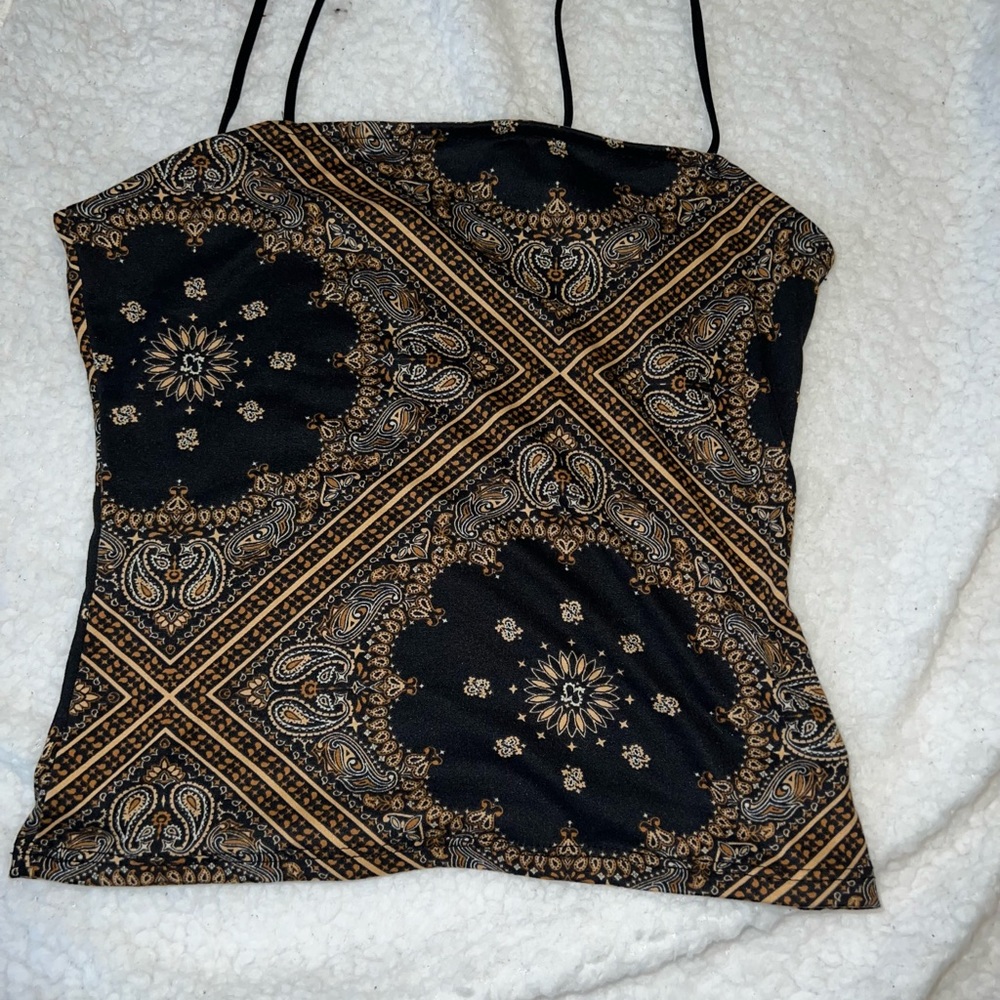 Bandanna print tee